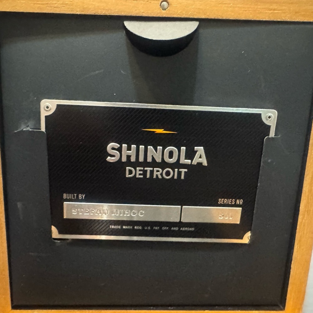 Shinola Cream Dial with Brown Leather Strap Watch - Picture 7 of 9